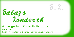 balazs konderth business card